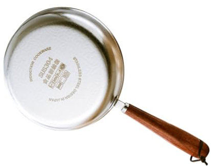 COLLBATH Stainless Steel Mini Frying Pan 9.6 Inch Snowflake Pattern Small Egg Skillet Versatile Kitchen Pan for Eggs Milk and Stir Fry Cooking