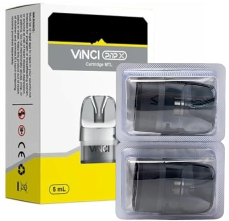 Para VOOPOO Pod Vinci PnP X Cartucho vacío 5 ml (MTL Paquete de 2)