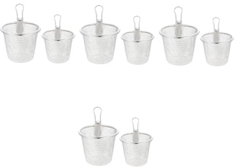 Didiseaon 4 Set Di Cestini Per Pasta in Rete Scolapasta Scolapasta Per Alimenti Per Friggere Utensili Da Cucina 2 Pezzi * 4