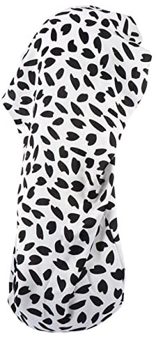 WRITWAA Printed Elastic Satin Long Sleeping Cap Wide Brim Hair Bonnet Night Sleep Cover for Women and Girls with Curly Braided Hair