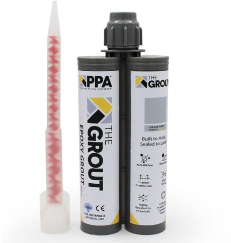 PPA Porcelain Paving Accessories Epoxy Grout Ivory 400ml Waterproof Matt Finish