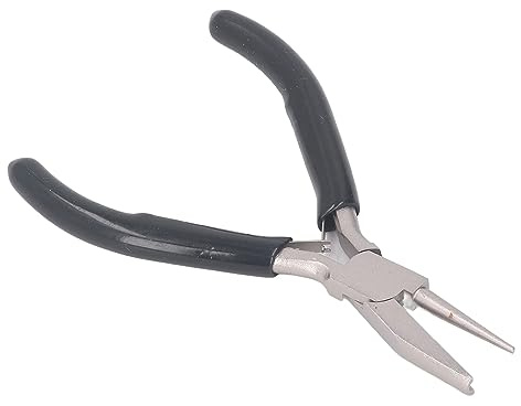 RASTKY Wire Winding Pliers 5 InchWire Looping Pliers Half Concave Round Nose Carbon Steel Jewelry Making Tool - Ideal ForCrafts