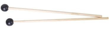 BESTonZON Glockenspiel Schlägel aus Birkenholz mit Gummikopf Langlebige Percussion Mallets Griff für Musikinstrumente Ab Jahren Natürlicher Holzgriff Schwarzer Kopf