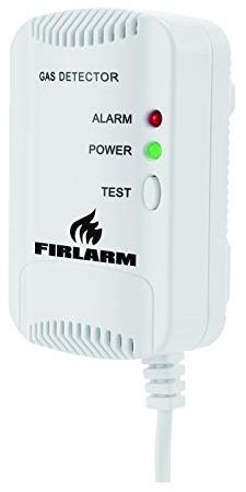 Firlarm - Rilevatore di gas, rilevatore di gas GPL/gas naturale/carbone, allarme per gas metano e propano butano