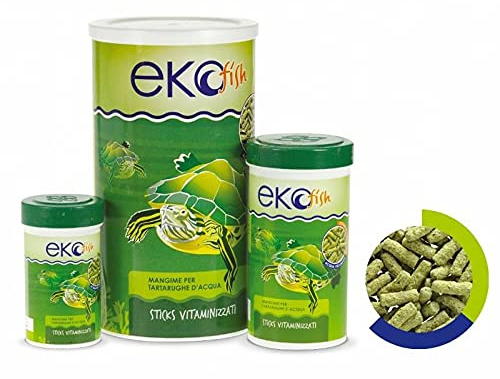 EKOFISH Mangime per Tartarughe d'Acqua in Stick 280 gr Grande Formato Risparmio
