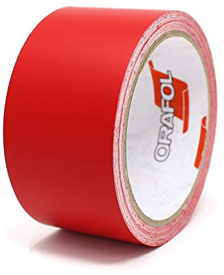 Finest Folia 10 Meter (1,39€/Meter) Matt Zierstreifen Auto Motorrad Boot Modellbau Basteln DIY Deko Dekorstreifen Seitenstreifen Klebestreife (Rot Matt, 30mm Breite)