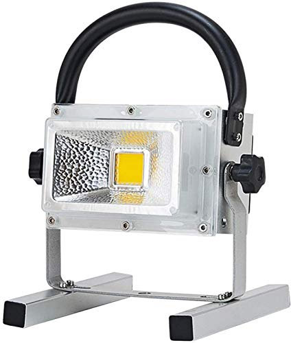 Foco LED de trabajo, foco de batería recargable portátil multifuncional, lámpara de camping impermeable IP65 para exteriores, 2 modos de brillo, para el sitio de trabajo del taller 900 2500L