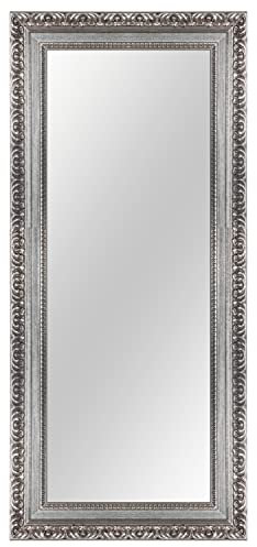 Online-GalleryKing Wandspiegel nach Maß 30 x 140 cm Alt-Silber Barock Shabby Vintage für | Flur | Badezimmer | Wohnzimmer | Schlafzimmer | Spiegel Rahmen OGK-EH30