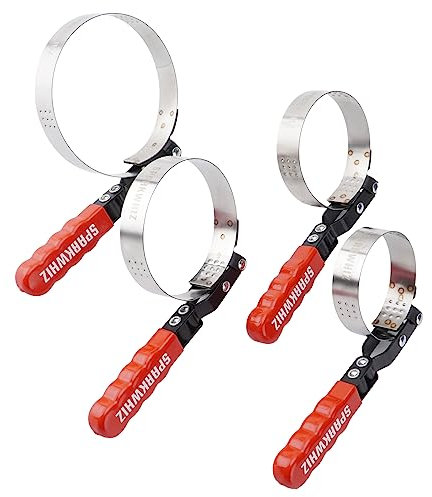 SPARKWHIZ Ölfilterschlüssel-Set, Ölfilter-Entfernungswerkzeug 2-3/4 - 5-1/4