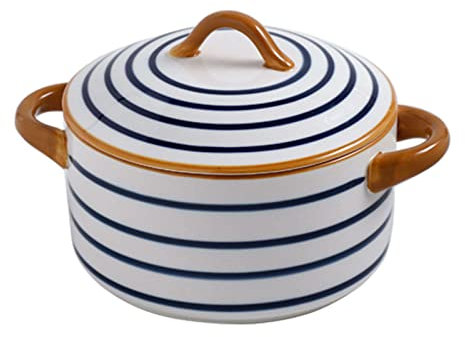 Keramische Ramenschalen, Porzellanschalen for Suppe, Suppentassenschalen, 1000 ml japanische Instant-Nudelschüssel, französische Zwiebelsuppenschüssel und Deckel for die Küche zu Hause -c (Farbe: C) (