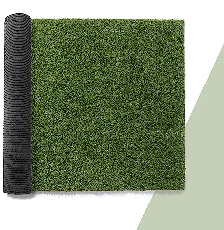 Paco Home konstgräs för trädgård balkong terrass, gräsmatta inomhus, utomhusmatta, naturligt mjukt naturligt utseende, tvättbar, modell: 18 mm, storlek: 200 x 350 cm