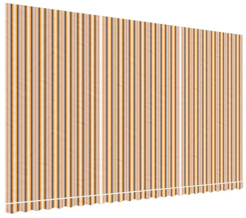 vidaXL Tissu de Remplacement pour auvent Rayures Multicolores 6x3,5 m