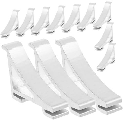 ANDRESLAD 12pcs Refrigerator Parts Accessories Freezer Clamp Fridge Shelf Clip Hooks