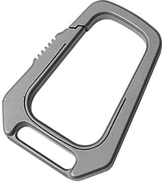 Titanium Carabiner,EDC Keychain,Titanium Keychain Clip,Key Clip,Key Chain for Keys,Keychain Quick Release,Carabiner Clip,Bottle Opener,for Daily Life and Outdoor Activities