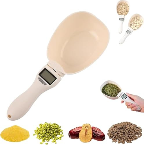 Electronic Measuring Spoon with LCD Screen, 2025 New Digital Measuring Spoon, 800g / 0.1g High Precision Food Measuring Scoop Scale with Measuring Spoons for Food, Coffee,Spices, Dog Cat Food (1PCS)