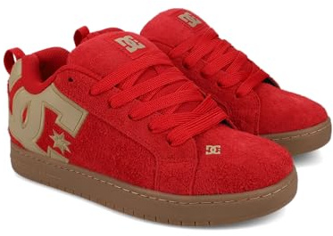 DC Court Graffik Se Skateschuh für Herren, Rot/Ausflug, einfarbig (Getaway Solids), 39 EU