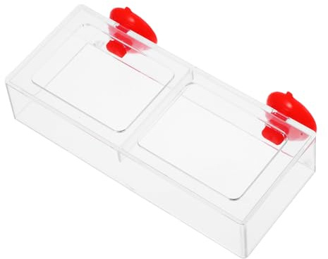 Yardwe Fish Feeder for Aquarium Tanks -Scatter Feeding Accessory for and Shrimp User-Friendly Acrylic Design with Cup for Clean Feeding