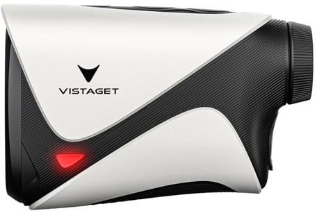 VISTAGET Golf Range Finder 1200 Yards, 7X Magnification, TriMeasure, Rangefinder with Slope On/Off, Flag Lock Vibration, Range Finder Golf Magnetic, USB-C Rechargeable