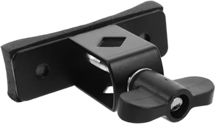 Abrazadera de Montaje para Cencerro Negra Ajustable para Batería | Aleación y Esponja, Sujeción Firme, para Instrumentos de Percusión y Caja, Accesorios de Batería