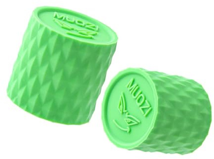 ALCXAZS 1 par de tapones para manillar, tapas de fijación extremo barra envoltura silicona, cubierta manija ajuste para bicicletas carretera, pieza bicicleta para decoración, Verde