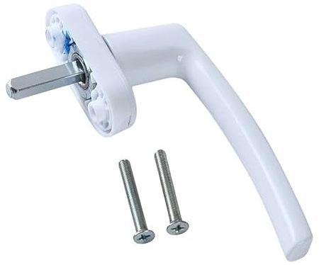 Window Handles for UPVC Windows Aluminum Alloy Window Handles Universal Door Handle Key Locking for Double Glazing White with Screws