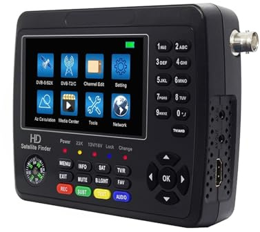 Détecteur De Récepteur Satellite Combiné DVB-S2 DVB-T C, 4.3 Pouces, MPEG4 HD H.265 DVB-S2X, Supporte AHD for Caméra DéTection PréCise