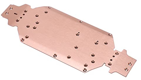 Keenso Chasis de metal para coche RC aleación de aluminio RC chasis inferior de coche resistente al desgaste accesorios de actualización para 1 14 144001 144002 144010 usuarios de automóviles de
