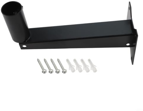 Starlink Gen 2 V2 - Supporto da parete lungo per parabola satellitare, in lega robusta, regolabile per grondaia e tetto, 24 cm, nero