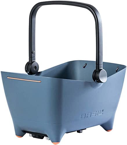 Basil Unisex – Erwachsene Buddy Hundefahrradkorb, Denim, 45 cm x 32 cm x 22 cm