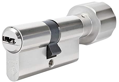 ABUS Bravus 2000 Knaufzylinder 30/30K | Zylinder mit Knauf Profilzylinder Schließ-Zylinder mit Kopierschutz Intellitec System | Standard Bohrschutz | Inklusive 5 Wendeschlüssel | Sicherungskarte