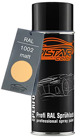 RAL 1002 Sandgelb matt Lack Spraydose - Sprühdose 400 ml, schnelltrocknend | Sprühdose 400 ml, schnelltrocknend