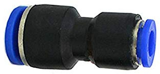 TOOLSTAR Luftschlauch-Armatur, 6 mm auf 4 mm, reduzierende, pneumatische Anschlüsse, Push-in-Schnellkupplung, pneumatische Werkzeuge für schnelles Verbinden von Luftleitungen (5 Stück)