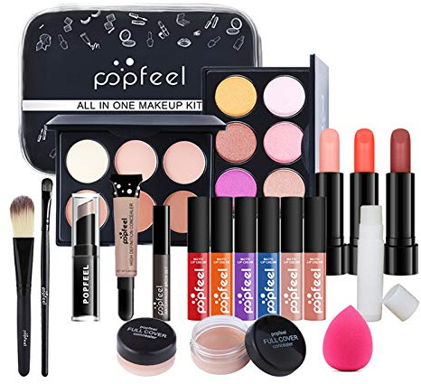Makeup Set, All In One Makeup Kit, Cosmetic Make Up Starter Kit, Makeup Gift Set for Women & Girls, Includes Foundation Eyeshadow Palette Lipstick Eyeliner Mascara Cosmetic Brush Set