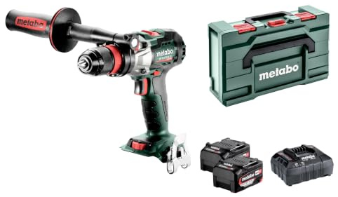metabo Akku-Schlagbohrschrauber SB 18 LTX BL Q I, 18 V, 130 Nm, Bürstenlos | Leistungsstark und vielseitig für härteste Anwendungen, inkl. 2 x LiPOWER Akkupacks 5.2 Ah, Ladegerät & metaBOX