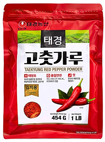 Nongshim Gochugaru - Peperoncino Taekyung Coreano in Polvere, Fiocchi Piccoli 454G