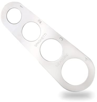 Lmyzcbzl Edelstahl Spaghetti Messen, Edelstahl Spaghetti Vermesser, Spaghetti Portionierer, Spaghettimaß, Edelstahl Pasta Maßnahme Mit 4 Messlöchern, Küchenhelfer Werkzeuge