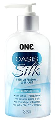 ONE Oasis Silk | Premium Personal Hybrid Lubricant | Gentle, Easy to Clean, Longer-Lasting Formula | Non-Sticky, Silky, and Ultra Hydrating | 8oz. Pump Bottle, Bundle of 3