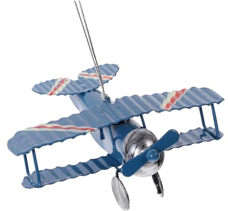 KICHOUSE Aeroplane Cake Toppers Mini Airplane Toy Decorations for Birthday Parties and Home Decor 3.94X3.54X1.97In Lightweight Vintage Model