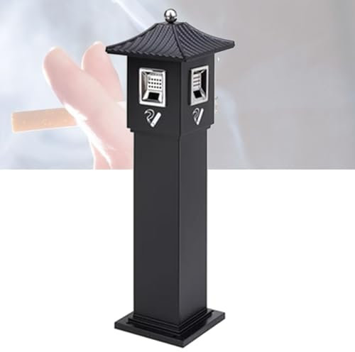 generic Hochwertiger Aschenbecher Ette Aschenbecher Für Draußen, Abnehmbarer Innerer Eimer, Mülldose, Kommerzieller Stand Aschenbecher Halter Für Home Patio, Draußen/Schwarz