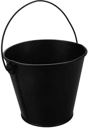 KITANDOVE 2 Piezas Cubo de Goteo para sartén BBQ Cubo de Parrilla para Grasa bandejas de Goteo a la Parrilla cocinas Cacerola Cubo de Barbacoa Cubo de Goteo de la Parrilla hojalata Black
