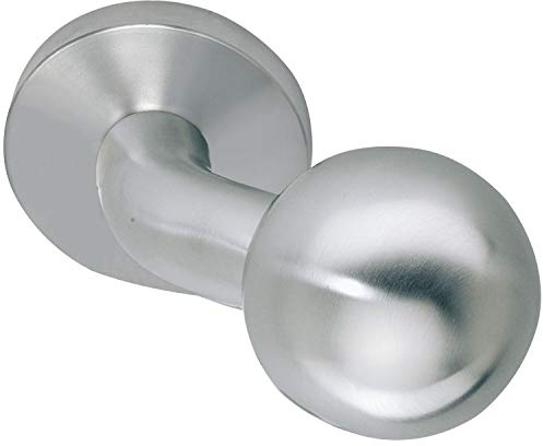 MARCHESI Türdrücker gekröpft ø 50mm - Türknauf auf Rosette, Gewinde M12, Türknopf rund, Edelstahl matt