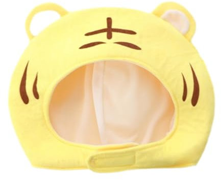 LOVIVER Tiger Kopfbedeckung Plüsch Cartoon für Kinder Erwachsene Headwrap Schöne Tier Kostüm Hut