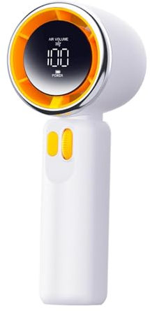 LOVIVER Mini Ventilador USB portátil, Potente Viento, 100 velocidades, Dispositivo de refrigeración Compacto Ajustable para el hogar, Dormitorio, Oficina, Blanco