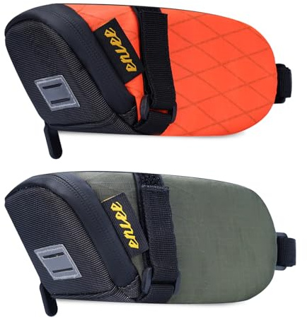 ZUKKA 2PCS Borsa per Bici Sottosella Borsa per Sella di Bici Borsa per Sedile di Bici con Riflettente, Borsa Sottosella Universale 1,3 L Capacità per MTB Bici da Strada Bici Pieghevole, 17 * 10,7 * 8