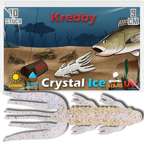 Paradox Fishing Creature Bait Set – Space Crawler 7cm / Krebby 9cm – Gummiköder für Barsch & Zander – UV-Aktiv & Squid Aroma – Ideal für Finesse, Dropshot, Texas & Carolina Rig