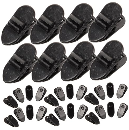 Sewroro 100piezas Clip para Cable de Auriculares Organizador de Cable Clips de Micrófono Abrazadera para Collar para Uso Diario