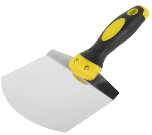 UKCOCO Raspador Curvo de Acero Inoxidable Herramienta Precisa Forma Semicircular para Alisar Yeso para Espacios Estrechos y Esquinas