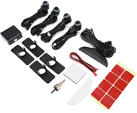 Intelligent Parking Radar Alert Kit 4 Sensor Probe LED Display Automobile Reverse Assistance System for Car Emergency Safety