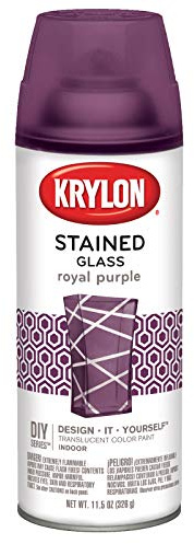 Krylon K09027000 Stained Glass Paint EMW1603968, 11.5 Ounce (Pack of 1), Royal Purple, 6 1