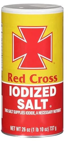 Red Cross Iodized Salt This Salt Supplies Iodide 26 Oz. Pack Of 3.